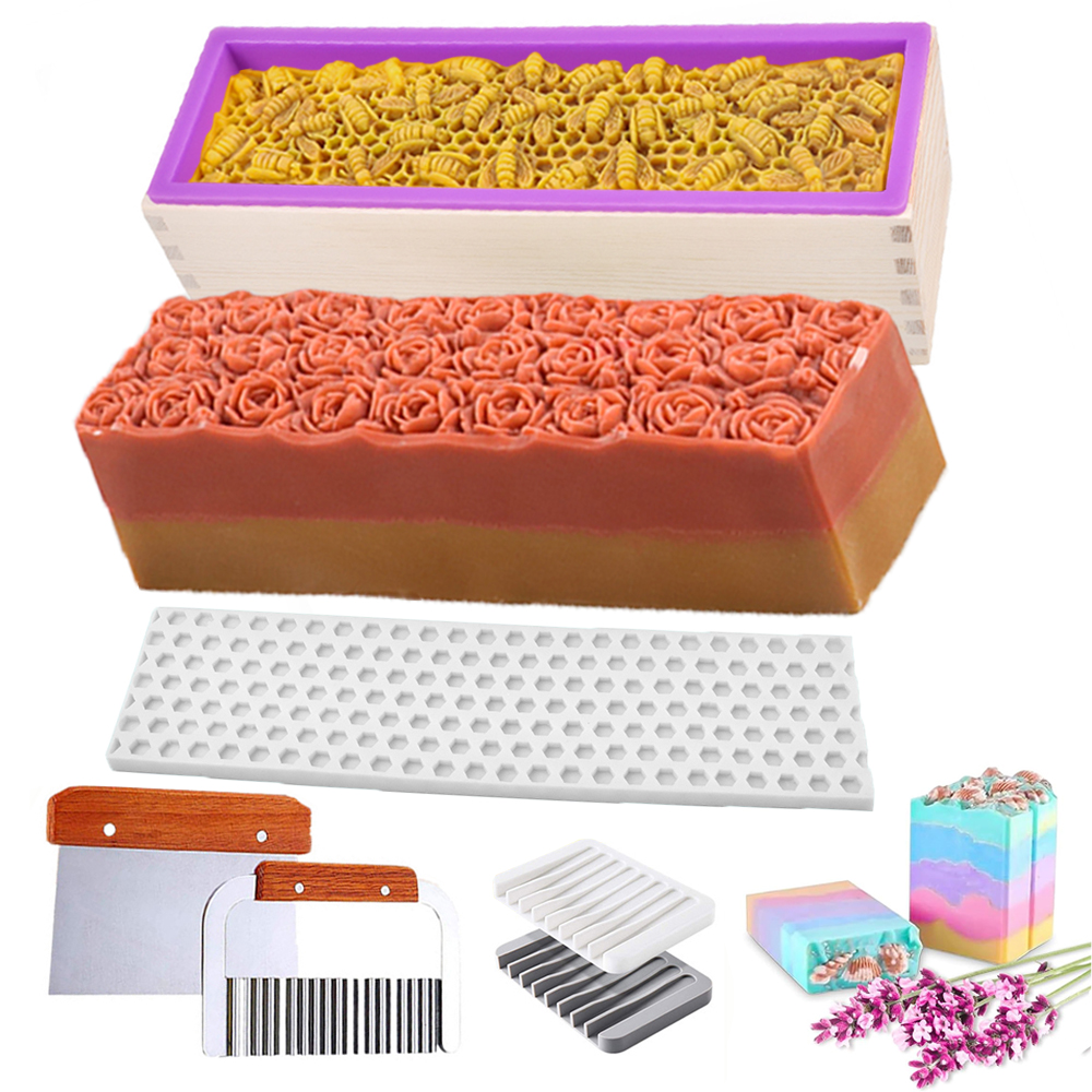Soap Making Book For Beginners - 1.2L Wooden Box Soap Mold Making