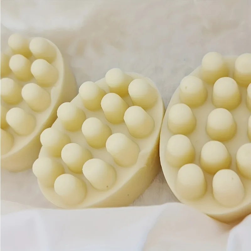 Soap Making Equipment For Beginners - 1/3PCS-3D Handmade Silicone Soap Mold Massage