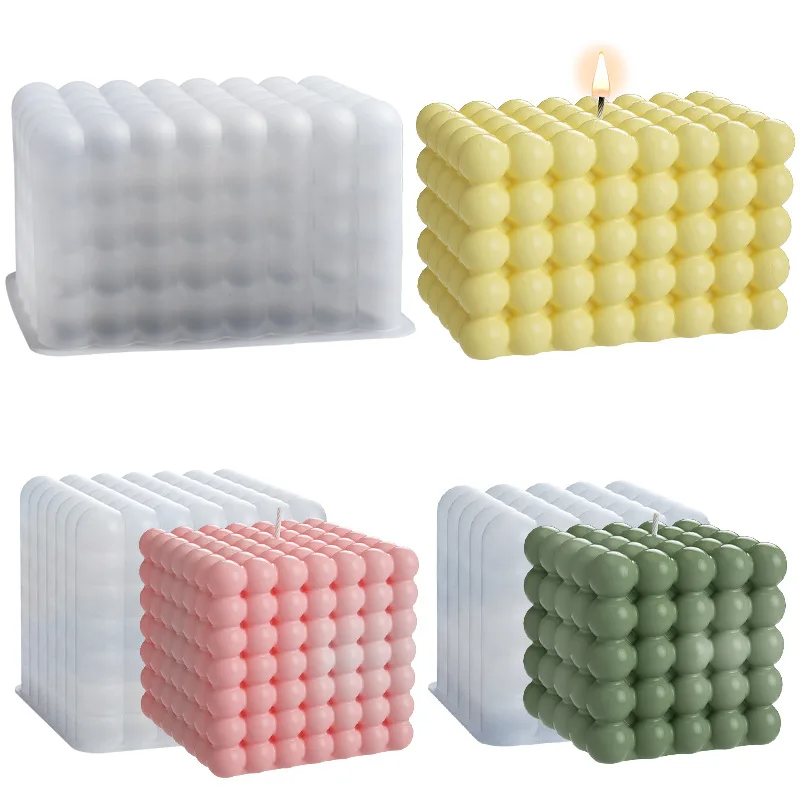Soap Making Home - Large Bubble Cube Candles Silicone Mold