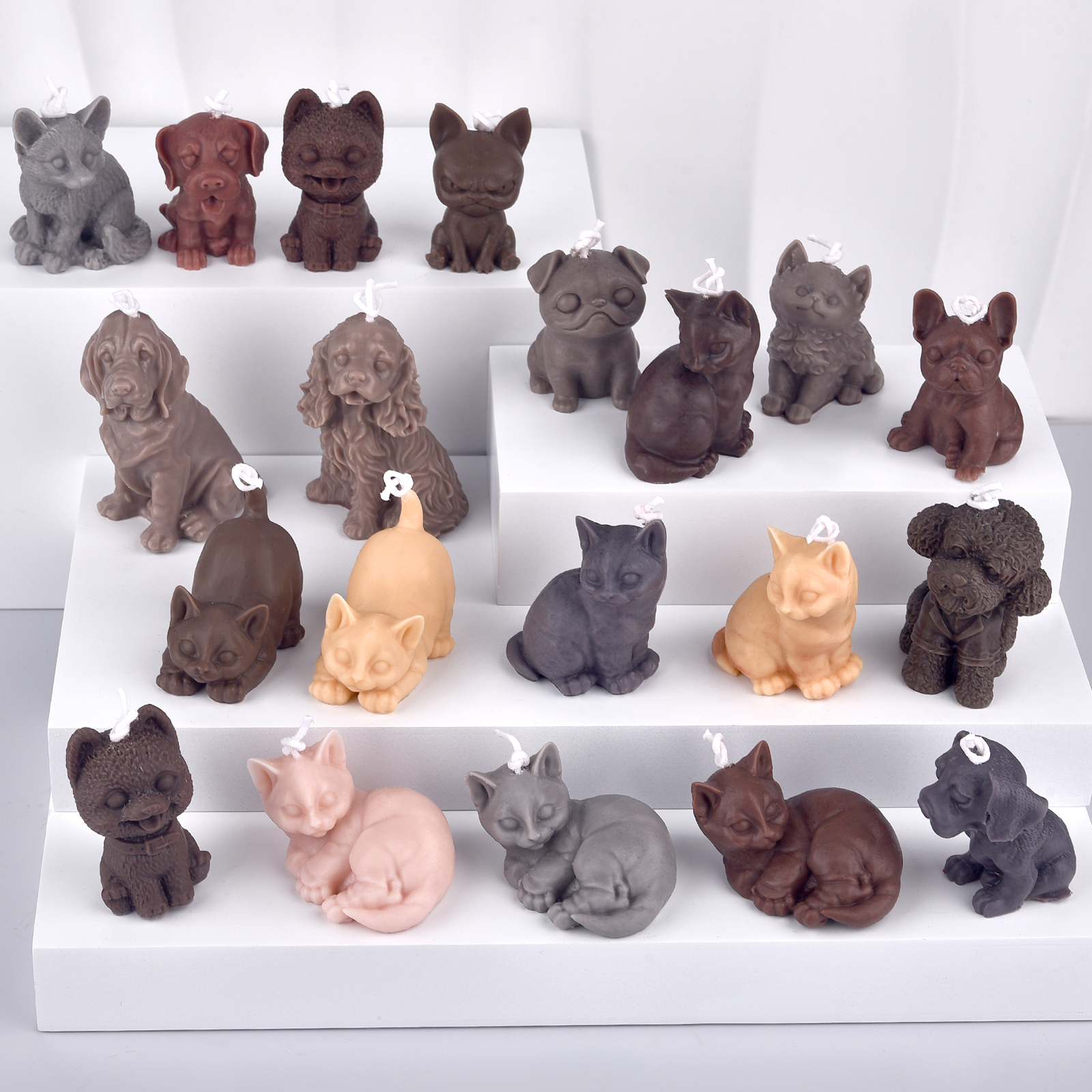 Soap Making Home - 3D Dogs Cats Silicone Mold For