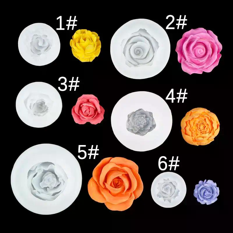 Soap Making Diy - 3D Rose Flower Silicone Candle Mold
