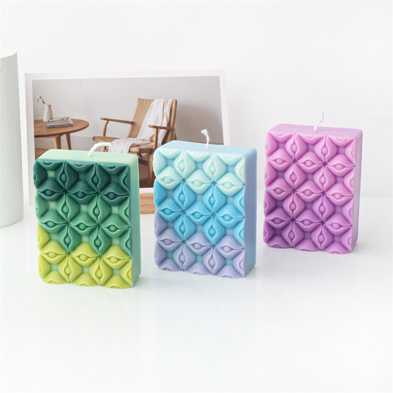 Soap Making Home - Square Flower Handmade Soap Silicone Mold