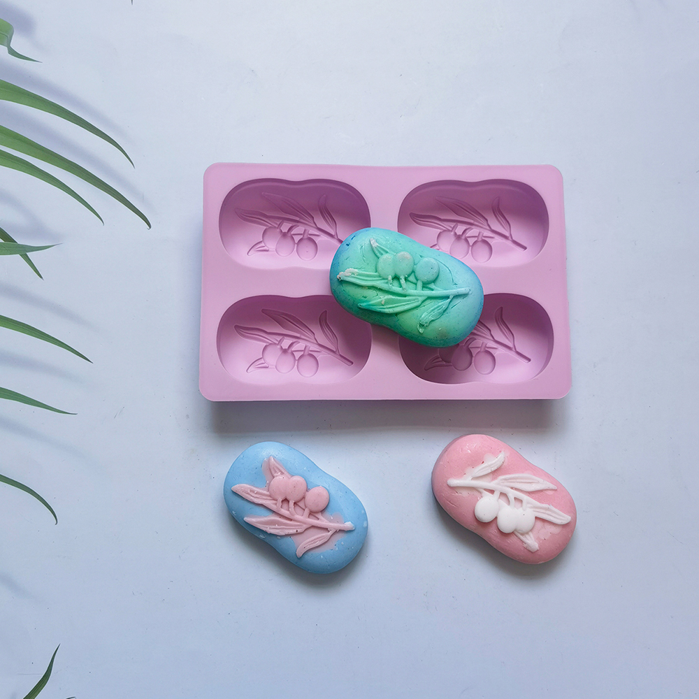 4 Cavities Oval Olive Tree Sil - Soap Making Book For Beginners recensie en prijs