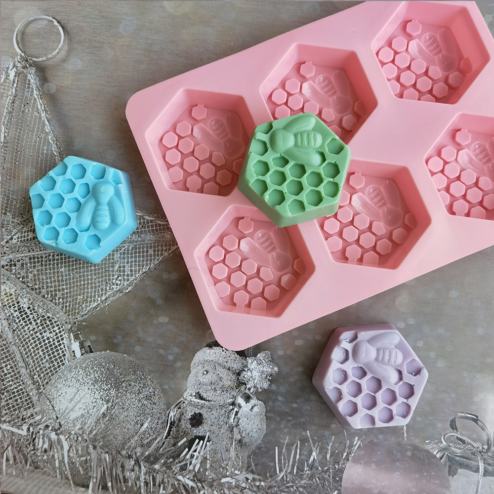 Silicone Hexagonal Bee Soap Mo - Soap Making Ideas recensie en prijs