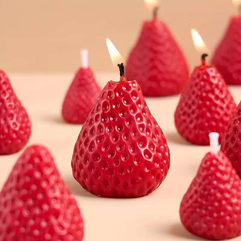 Strawberry Silicone Candle Mol - Soap Making Material recensie en prijs