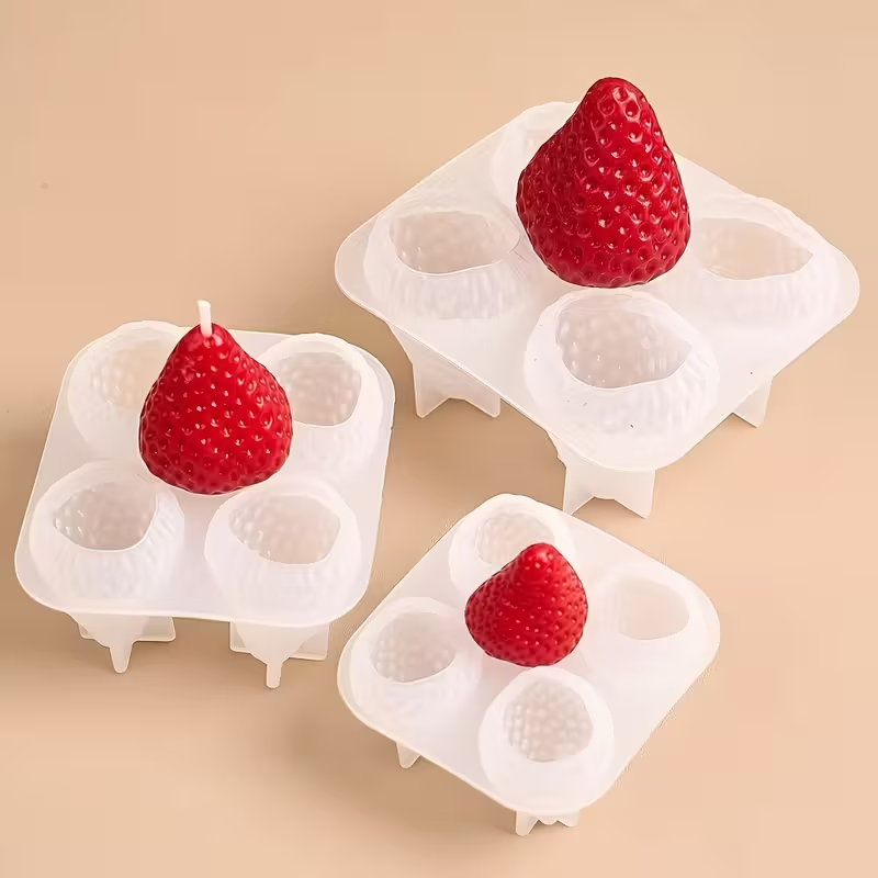 Strawberry Silicone Candle Mol - Soap Making Material recensie en prijs