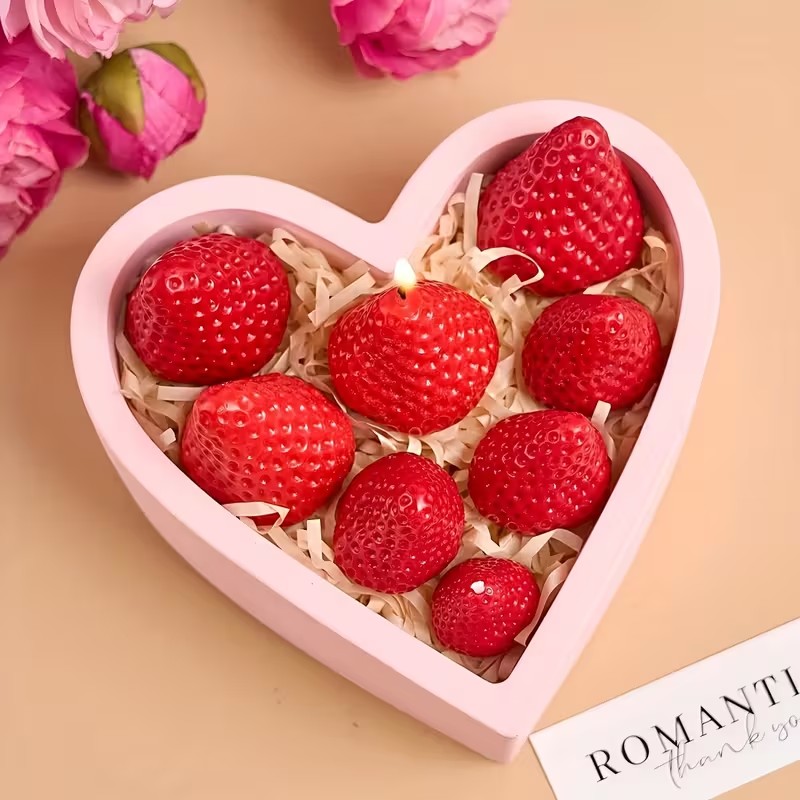 Strawberry Silicone Candle Mol - Soap Making Material recensie en prijs