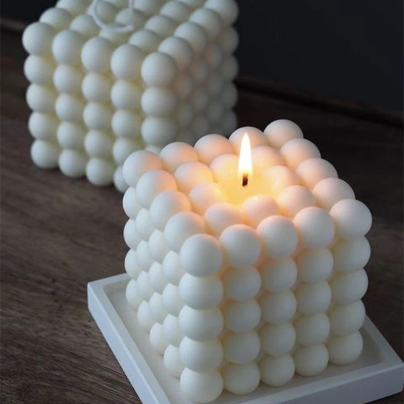 Large Bubble Cube Candles Sili - Soap Making Home recensie en prijs