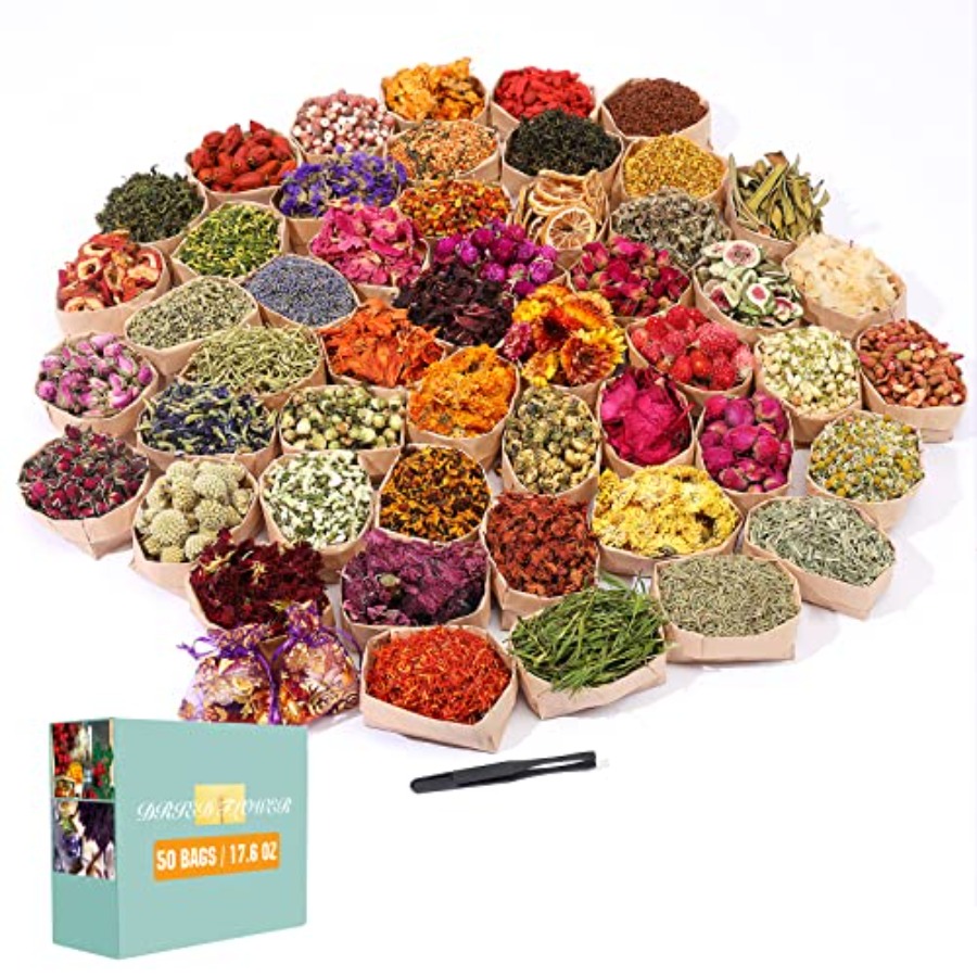 Dried Flowers, 50 Bags 100% Na - Soap Making Book For Beginners recensie en prijs