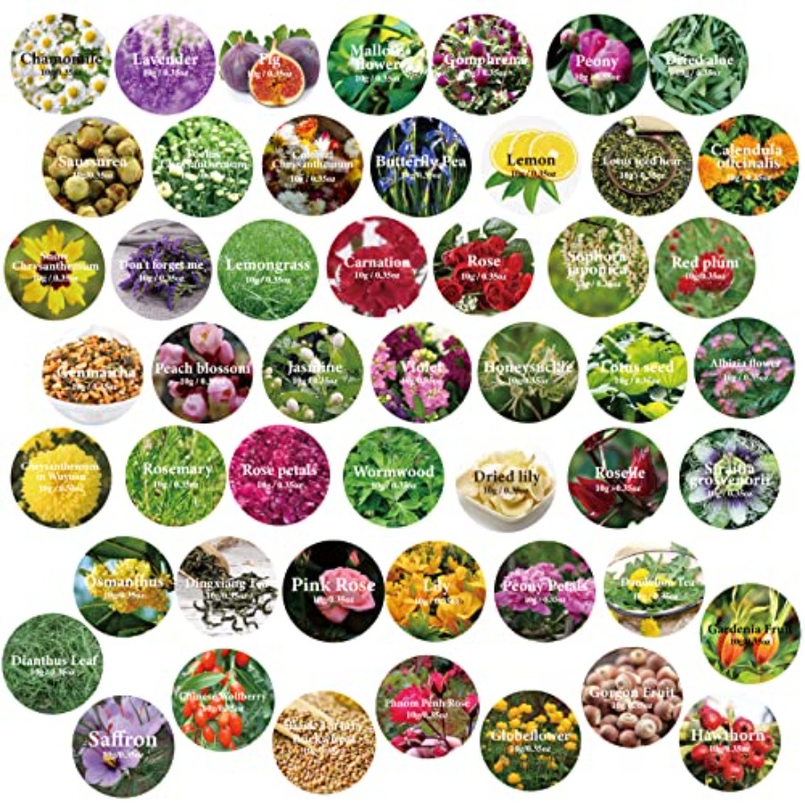 Dried Flowers, 50 Bags 100% Na - Soap Making Book For Beginners recensie en prijs
