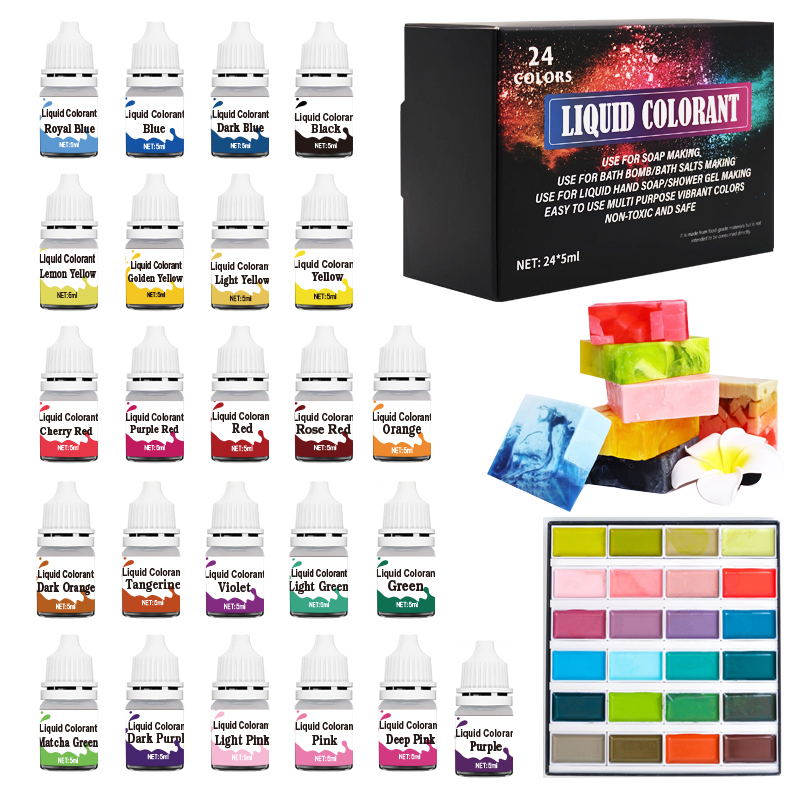 24-color bath ball soap dye –  - Soap Making Book For Beginners recensie en prijs