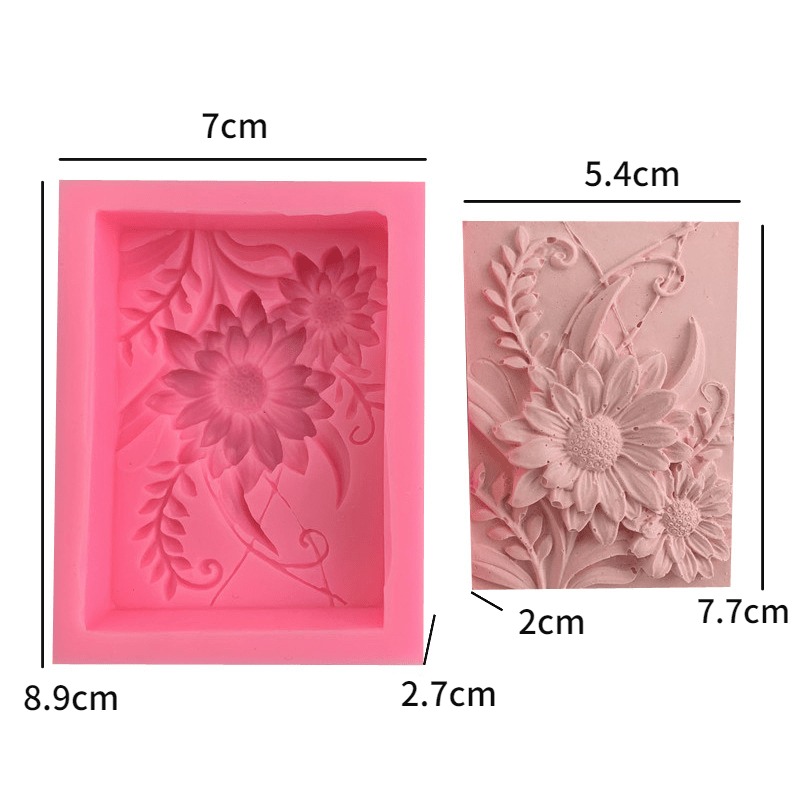 1pc 3D Square Rose Flower Sili - Soap Making Book For Beginners recensie en prijs