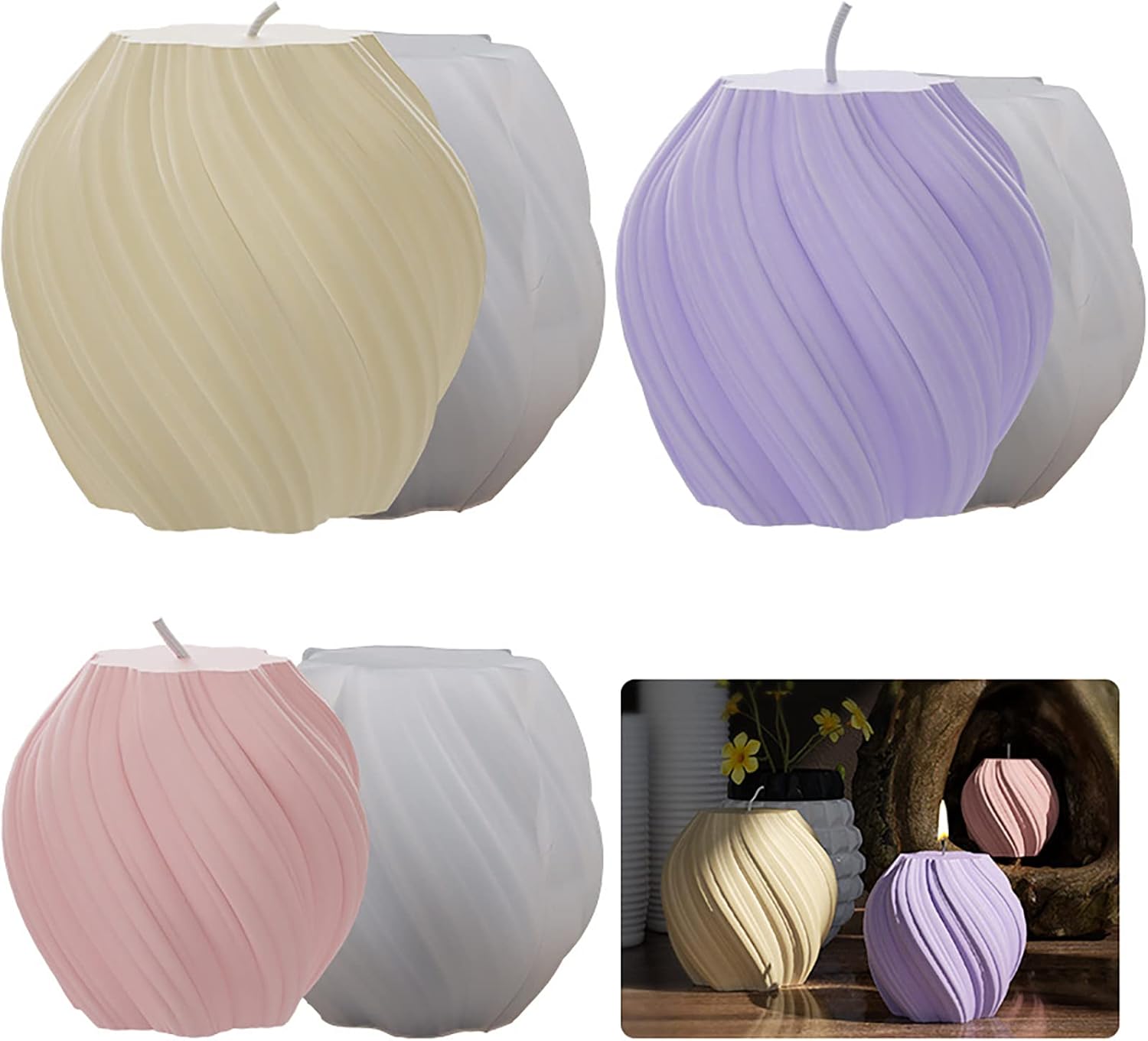 3 Pack Wave Candle Molds - Mul - Soap Making Home recensie en prijs