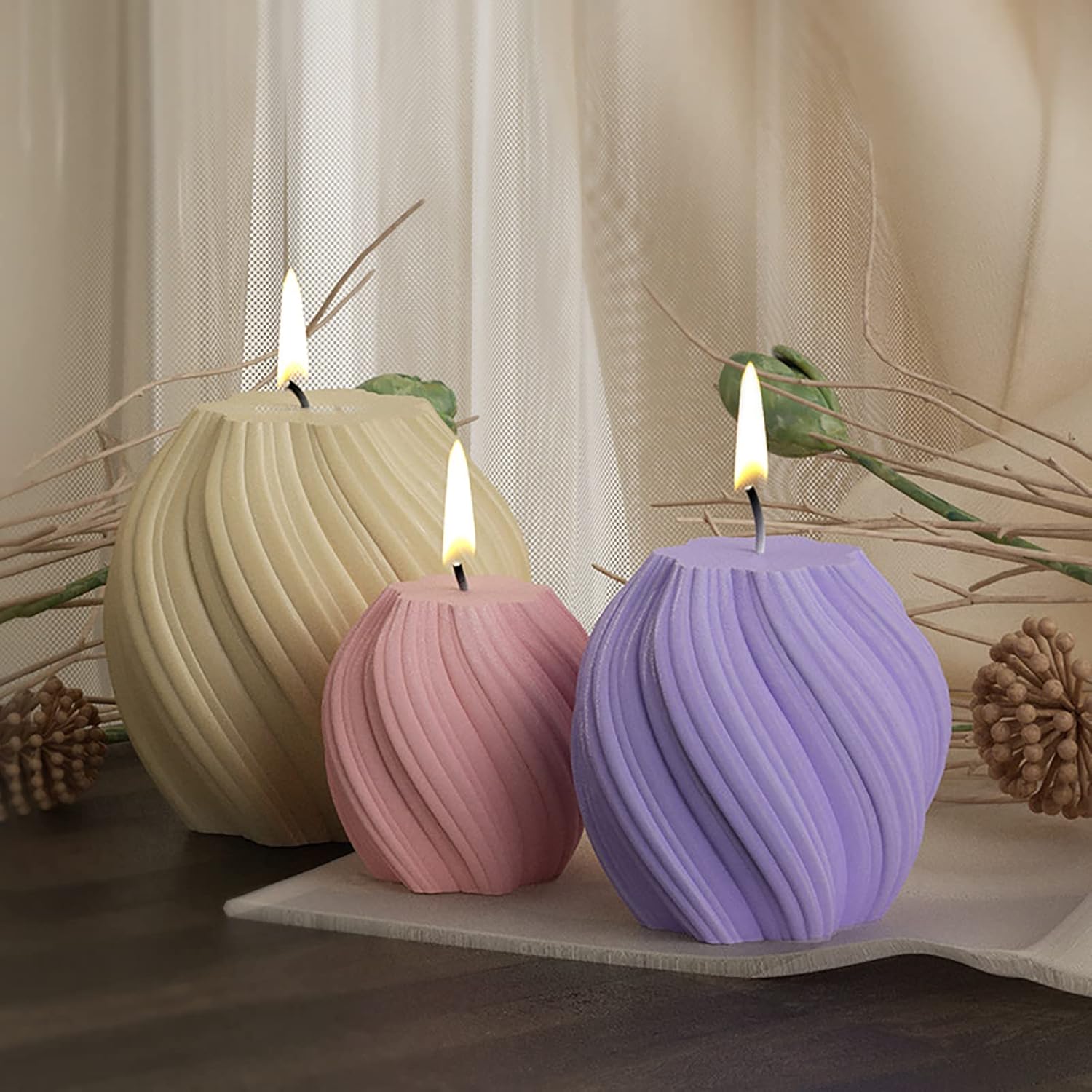 3 Pack Wave Candle Molds - Mul - Soap Making Home recensie en prijs