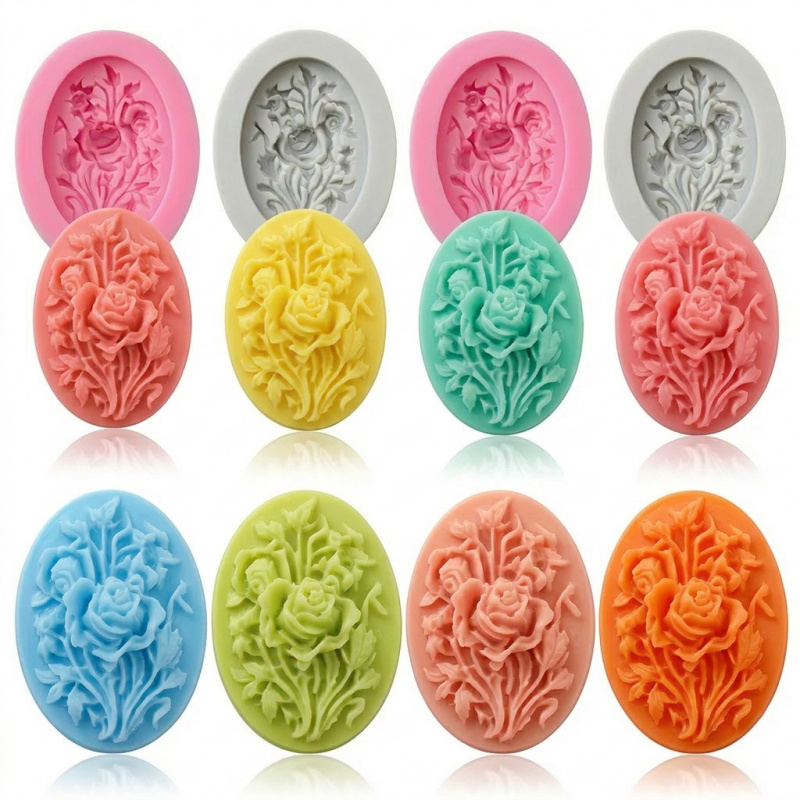 4 Silicone mold with flower sh - Soap Making Material recensie en prijs
