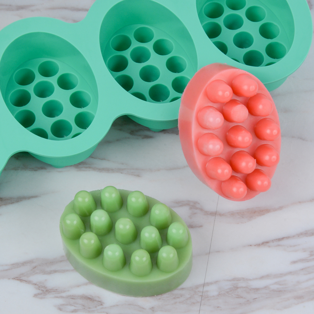 4 Hole Oval Massage Soap Silic - Soap Making Equipment For Beginners recensie en prijs