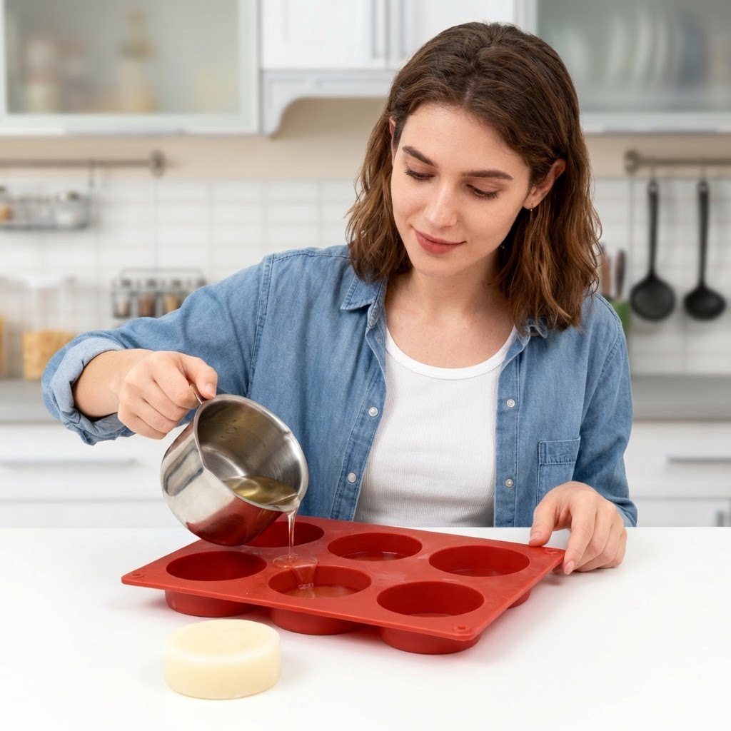 Round Silicone Soap Mold DIY H - Soap Making Equipment For Beginners recensie en prijs