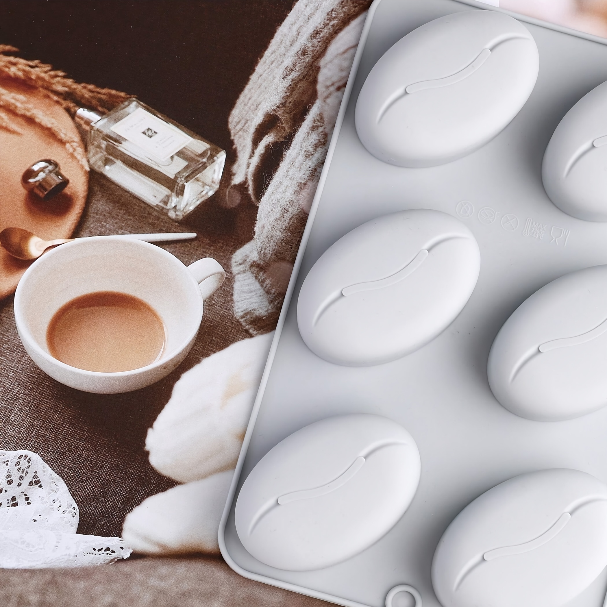 Silicone Mold for Coffee Beans - Soap Making Ideas recensie en prijs